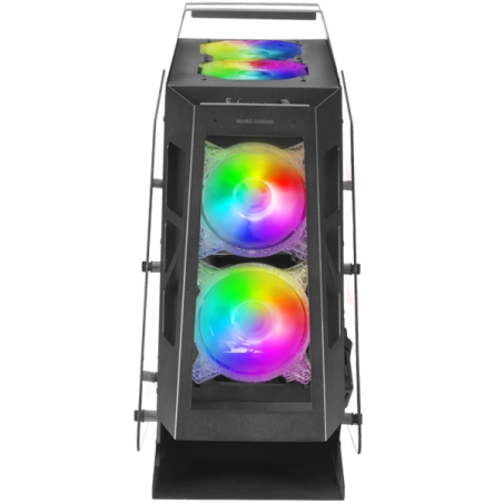 Contrôleur Mars Gaming Chroma ARGB - Mesure en mm : 540x234x500 - Éclairage RGB adressable + 39 Modes d'éclairage - Double fenêt