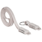 Mars Gaming MCA-ECO Pack de Câbles Écologiques - Fibre de Blé - Anti-enchevêtrement - Charge Ultra-rapide 3.1A - Transfert 480Mb