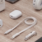 Mars Gaming MCA-ECO Pack de Câbles Écologiques - Fibre de Blé - Anti-enchevêtrement - Charge Ultra-rapide 3.1A - Transfert 480Mb