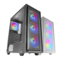 Boîtier tour ATX Mars Gaming MC-AIR - 4 ventilateurs FRGB 120 mm - Grille avant en métal - Double compartiment - 7 emplacements