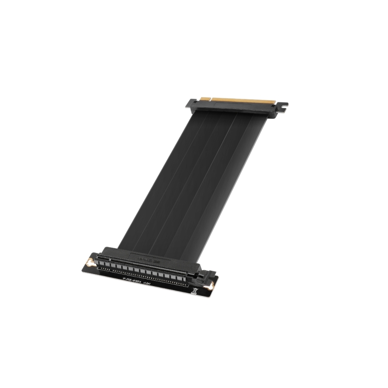 Câble d'extension flexible PCIe 4.0 x16 Mars Gaming MCA-PCIE40 - Blindage EMI - Connecteur femelle à 90° - Longueur : 30 cm - No