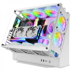 Boitier PC Personnalisé Mars Gaming MCB - Capacité XL - Support Refroidissement Liquide - Structure Modulaire Double Chambre - J