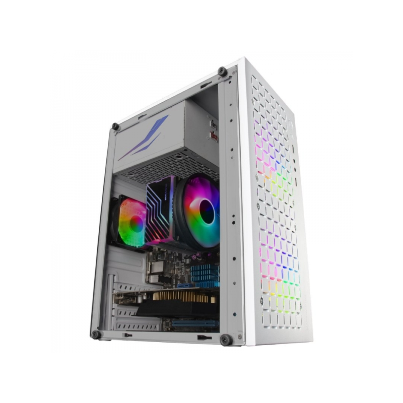 Mini tour de jeu Mars Gaming MC-CORE - Grille en MESH métallique - Fenêtre latérale - 2 ventilateurs FRGB - Support Micro-ATX/Mi