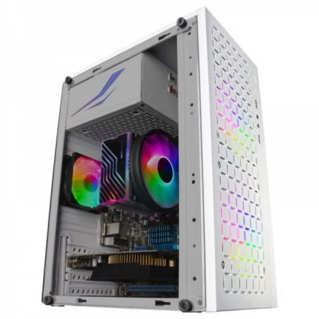 Mini tour de jeu Mars Gaming MC-CORE - Grille en MESH métallique - Fenêtre latérale - 2 ventilateurs FRGB - Support Micro-ATX/Mi