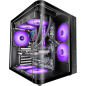 Boîtier tour ATX Mars Gaming MC-CURV - Verre trempé incurvé continu - Double compartiment - Connectivité USB-C et USB 3.0 - 7 em