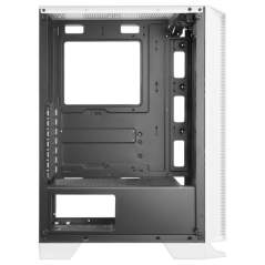 Mars Gaming MC-C Semi-Tour Gaming - Éclairage FRGB - Fenêtre en Verre Trempé - Support Refroidissement Liquide - Compatible ATX/