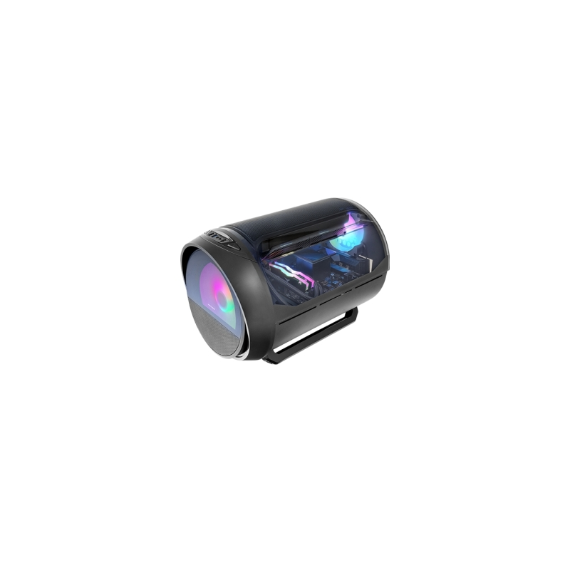 Boîtier tour ultra-compact Mars Gaming MC-CYLON - Ventilateur avant RGB Chroma 200 mm - Ventilateur arrière 120 mm - Compatible