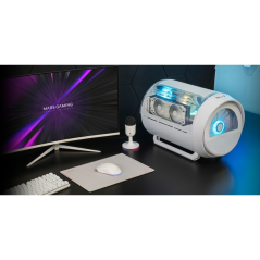 Boîtier tour ultra-compact Mars Gaming MC-CYLON - Ventilateur avant RGB Chroma 200 mm - Ventilateur arrière 120 mm - Compatible