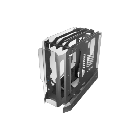 Boîtier tour ATX Mars Gaming MC-EDGE - Compatible refroidissement liquide - Triple vitrage trempé - Conception ouverte - 7 empla