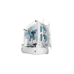 Boîtier tour ATX Mars Gaming MC-EDGE - Compatible refroidissement liquide - Triple vitrage trempé - Conception ouverte - 7 empla