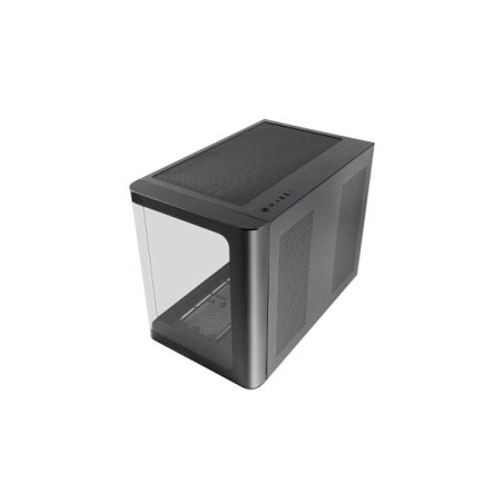 Boîtier tour ultra-compact Mars Gaming MC-FUSIONM - Compatible MicroATX/Mini-ITX - Verre trempé incurvé - Jusqu'à 10 ventilateur