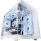 Boîtier mini-tour ultra-compact Mars Gaming MC-FUSIONM - Compatible MicroATX/Mini-ITX - Panneau avant en verre trempé incurvé -