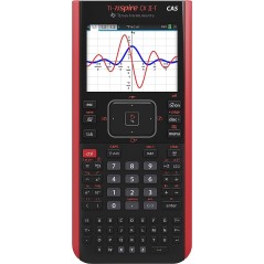 Calculatrice graphique noire rouge Texas Instruments