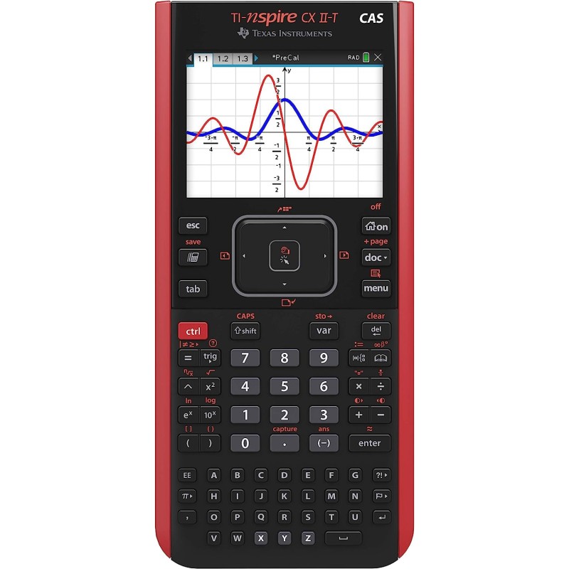 Calculatrice graphique TI-Nspire CX II-T CAS Texas Instruments rouge Calculatrice graphique TI-Nspire CX II-T CAS Texas Instruments rouge