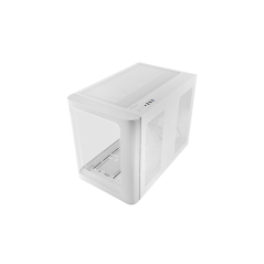 Boîtier mini-tour ultra-compact Mars Gaming MC-FUSIONM - Compatible MicroATX/Mini-ITX - Panneau avant en verre trempé incurvé -