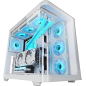Boîtier tour ATX Mars Gaming MC-FUSION - Verre trempé incurvé continu - Compatible refroidissement liquide - Jusqu'à 10 ventilat