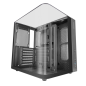 Boîtier tour ATX Mars Gaming MC-INFINIOLITE - Structure à double compartiment - Panneaux supérieur et latéraux incurvés en verre