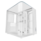 Boîtier tour ATX Mars Gaming MC-INFINIOLITE - Structure à double compartiment - Panneaux supérieur et latéraux incurvés en verre