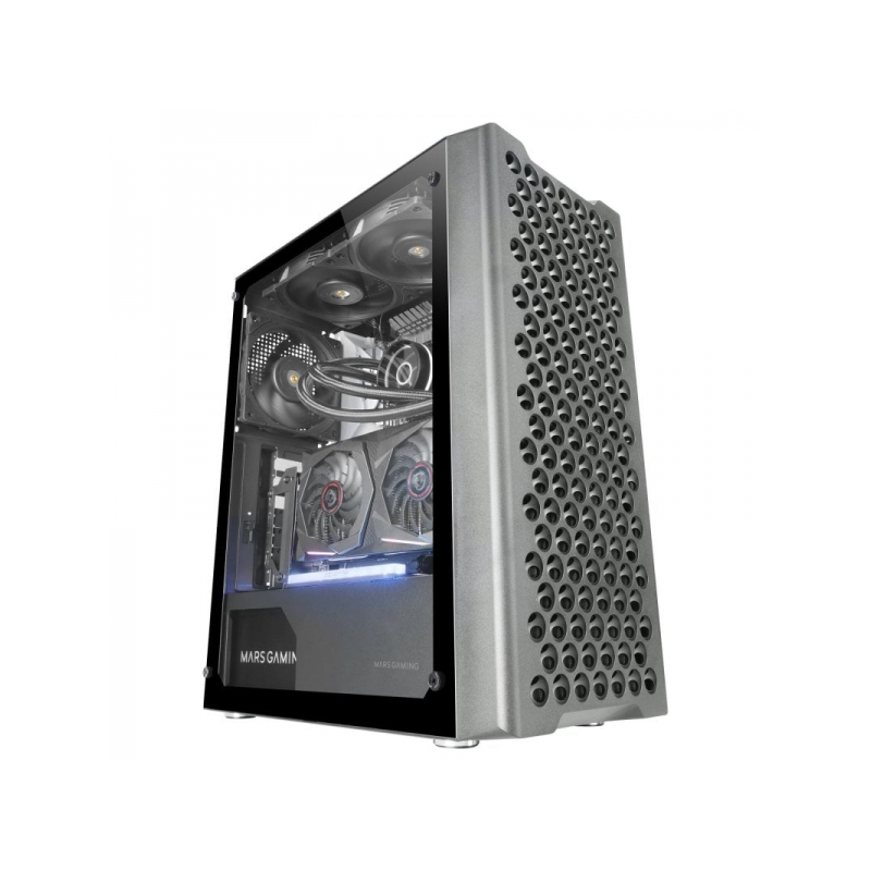 Boitier Professionnel Mars Gaming MC-iPRO - Verre Trempé - Flux d'Air Supérieur - Compatible ATX - Gestion des Câbles - Connecti