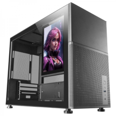 Boîtier PC Gaming Mars Gaming MC-LCD - Conception Micro-ATX compacte - Écran LCD IPS 8" - Connectivité USB-C et USB 3.0 - Suppor