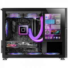 Boîtier PC Gaming Mars Gaming MC-LCD - Conception Micro-ATX compacte - Écran LCD IPS 8" - Connectivité USB-C et USB 3.0 - Suppor