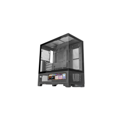 Boîtier tour ATX Mars Gaming MC-LCDX - Écran IPS personnalisable 9,6" - Verre trempé incurvé continu - Panneau inférieur entière