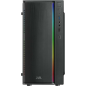 Mars Gaming MCM Micro ATX, Mini-ITX Mini Tower Case - Panneau latéral en acrylique - Éclairage RVB - Taille du disque dur 2,5",