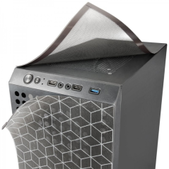 Boîtier Gaming Mars Gaming MC-MAG - Double Grille Magnétique - Verre Trempé - 3 Ventilateurs RVB - Support Refroidissement Liqui