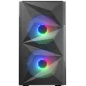 Boîtier de jeu compact Mars Gaming MC-ME - Design innovant - Ventilateurs FRGB 120 mm - Fenêtre latérale en verre trempé - Refro