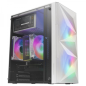 Minitour Mars Gaming MC-ME - Fenêtre en verre trempé - 2 ventilateurs FRGB - Support MicroATX/Mini-ITX - Éclairage RVB avancé -