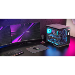 Boîtier tour ATX Mars Gaming MC-MIRAGE - Écran IPS personnalisable 7,2" - Panneaux avant et latéraux en verre trempé - Double ca