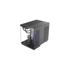 Boîtier tour ATX Mars Gaming MC-MIRAGE - Écran IPS personnalisable 7,2" - Panneaux avant et latéraux en verre trempé - Double ca