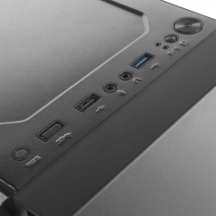 Boitier PC Minimaliste Mars Gaming MCN2 - Fenêtre Latérale - Excellent Refroidissement - Support ATX/micro-ATX/mini-ITX - Compat