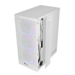 Boîtier tour ATX Mars Gaming MC-NEBULA - Panneau latéral en verre trempé - 4 ventilateurs ARGB 120 mm - Façade en maille métalli