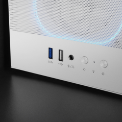 Boîtier tour ATX Mars Gaming MC-NEBULA - Panneau latéral en verre trempé - 4 ventilateurs ARGB 120 mm - Façade en maille métalli