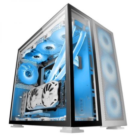 Boîtier de jeu Mars Gaming MC-NOVA - Aluminium aérospatial - Double verre trempé - Support 12 ventilateurs - Structure modulaire