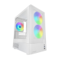 Boîtier tour Mars Gaming MC-ONYX Micro-ATX/Mini-ITX - 3 ventilateurs ARGB FDB 120 mm - Verre trempé - USB 3.0 - USB 2.0 - Audio