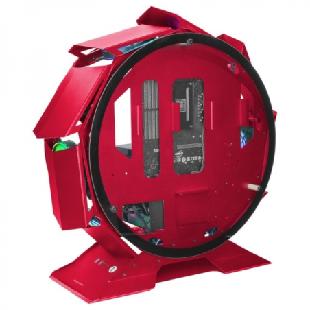 Tour de jeu circulaire Mars Gaming MCORB Premium - Double verre trempé - Refroidissement extrême pour 9 ventilateurs - Intérieur