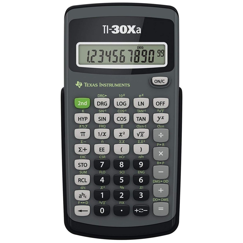 Calculatrice scientifique Texas Instruments TI-30XA noire Calculatrice scientifique Texas Instruments TI-30XA noire
