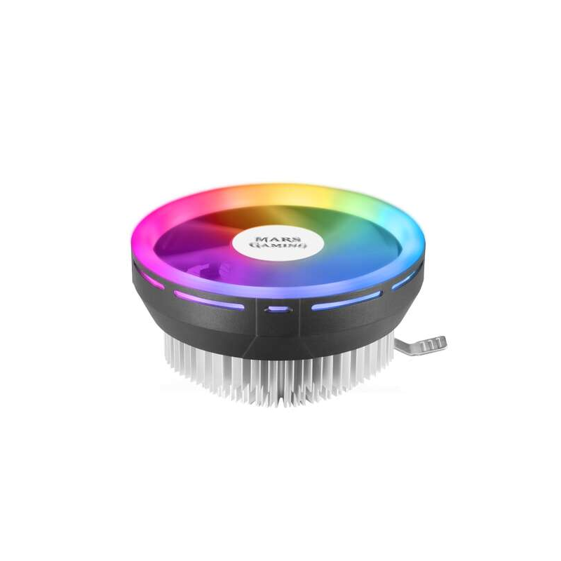 Ventilateur CPU Mars Gaming 120 mm avec dissipateur thermique - Éclairage RVB - Max. 2000 tr/min