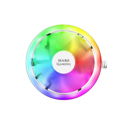 Ventilateur CPU Mars Gaming 120 mm avec dissipateur thermique - Éclairage RVB - Max. 2000 tr/min