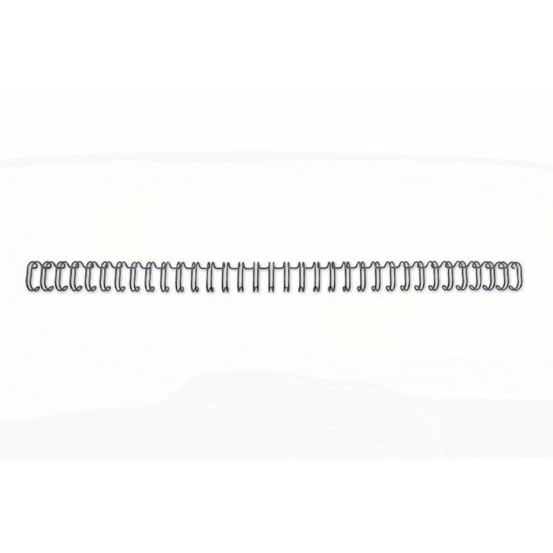 GBC Wirebind Wire Bind 3:1 No.5, 8mm - A4 Noir (100) - Durable - Protection espacée de précision - Construction à double boucle