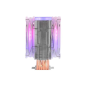 Ventilateur CPU Mars Gaming Dual 120 mm avec dissipateur thermique - Éclairage ARGB - Jusqu'à 220 W - Vitesse max. 1600 tr/min -