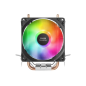 Ventilateur CPU Mars Gaming 90 mm avec dissipateur thermique - Éclairage RVB - Jusqu'à 130 W - Vitesse max. 2200rpm - 2 caloducs