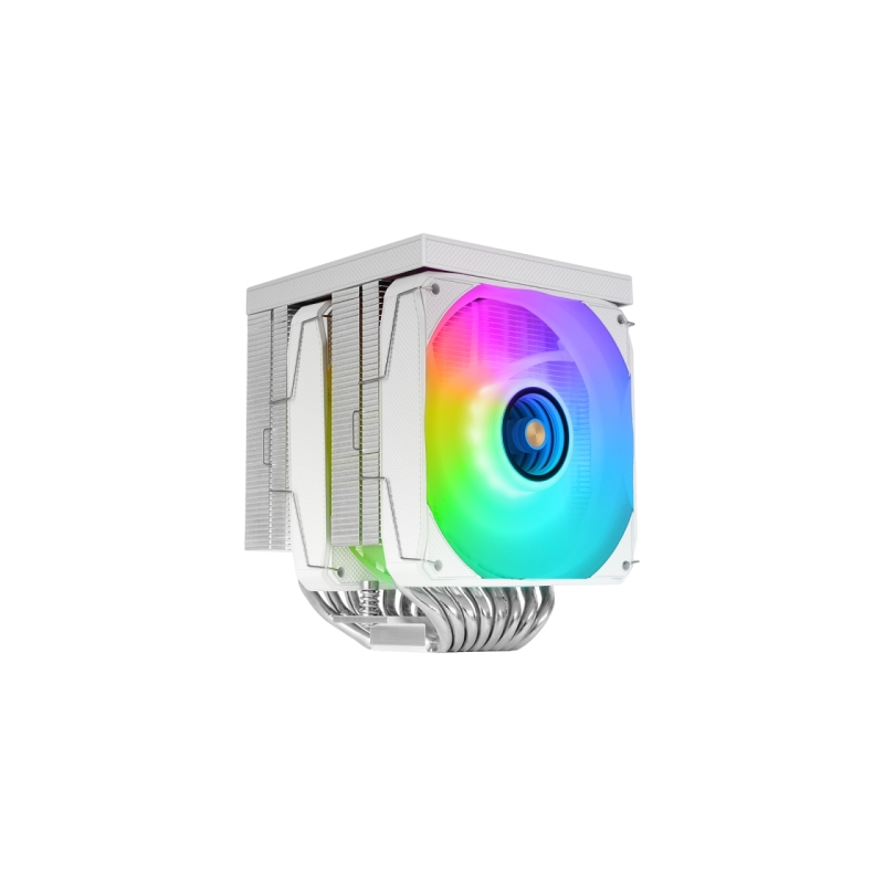 Refroidisseur de processeur Mars Gaming MCPU-LCDPRO - TDP jusqu'à 380 W - 8 caloducs - 2 ventilateurs FDB PWM de 120 mm - 2 300