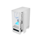 Boîtier tour ATX Mars Gaming MC-PULSAR - Double vitrage trempé - Écran LCD - Gestion des câbles - 453 x 350 x 196 mm - Blanc