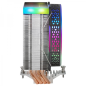 Dissipateur thermique pour processeur Mars Gaming MCPU-VR - Prend en charge jusqu'à 180 W TDP - Double miroir infini ARGB - Mult