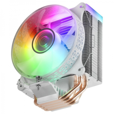 Mars Gaming MCPU-VR ARGB Dissipateur thermique - Prend en charge les processeurs jusqu'à 180 W - Double miroir infini - Large co