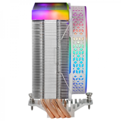 Mars Gaming MCPU-VR ARGB Dissipateur thermique - Prend en charge les processeurs jusqu'à 180 W - Double miroir infini - Large co