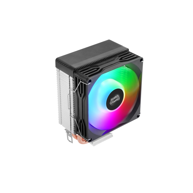 Refroidisseur CPU Mars Gaming MCPU-X2 - TDP jusqu'à 150 W - 2 caloducs - Silencieux - Ventilateur FDB PWM 120 mm - Accessoires i